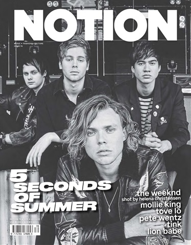 Notion Magazine issue 70 - Five Seconds of Summer - Summer '15