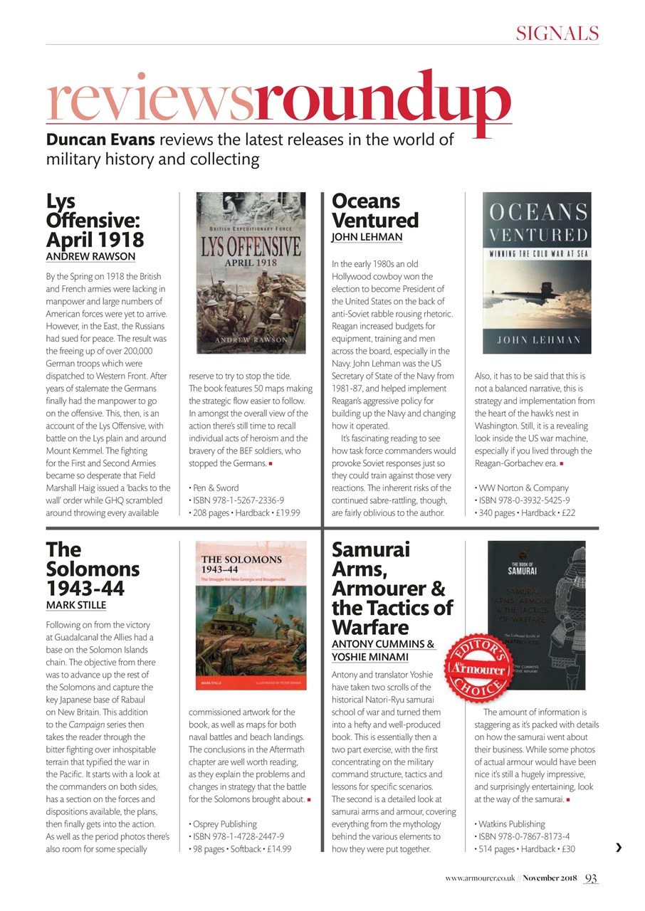The Armourer Preview Pages