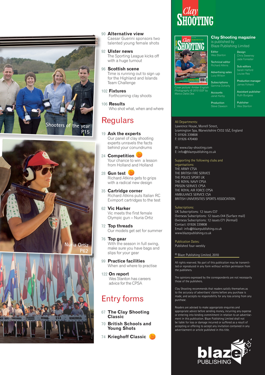 Clay Shooting Preview Pages