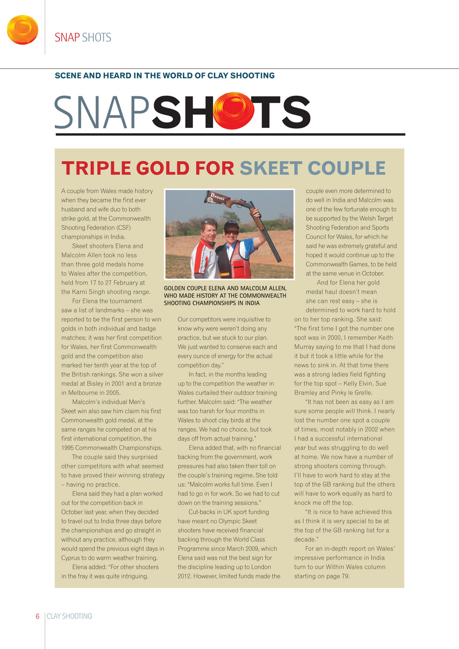Clay Shooting Preview Pages