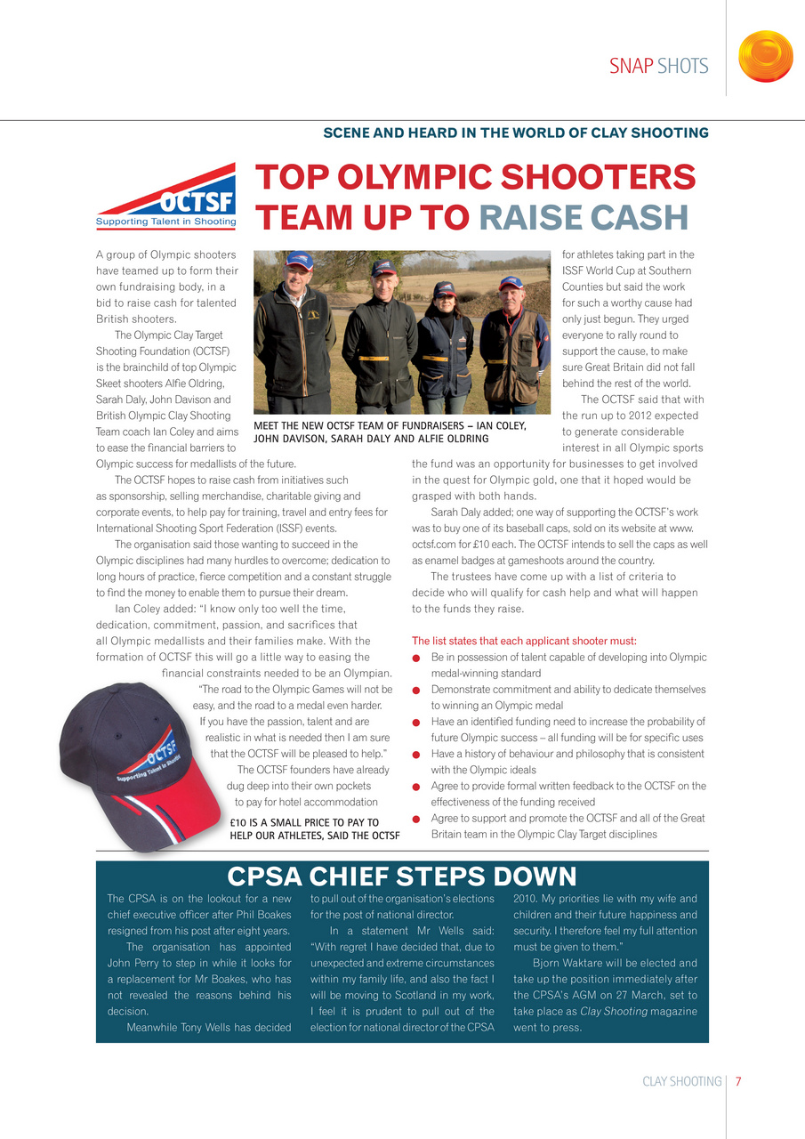Clay Shooting Preview Pages