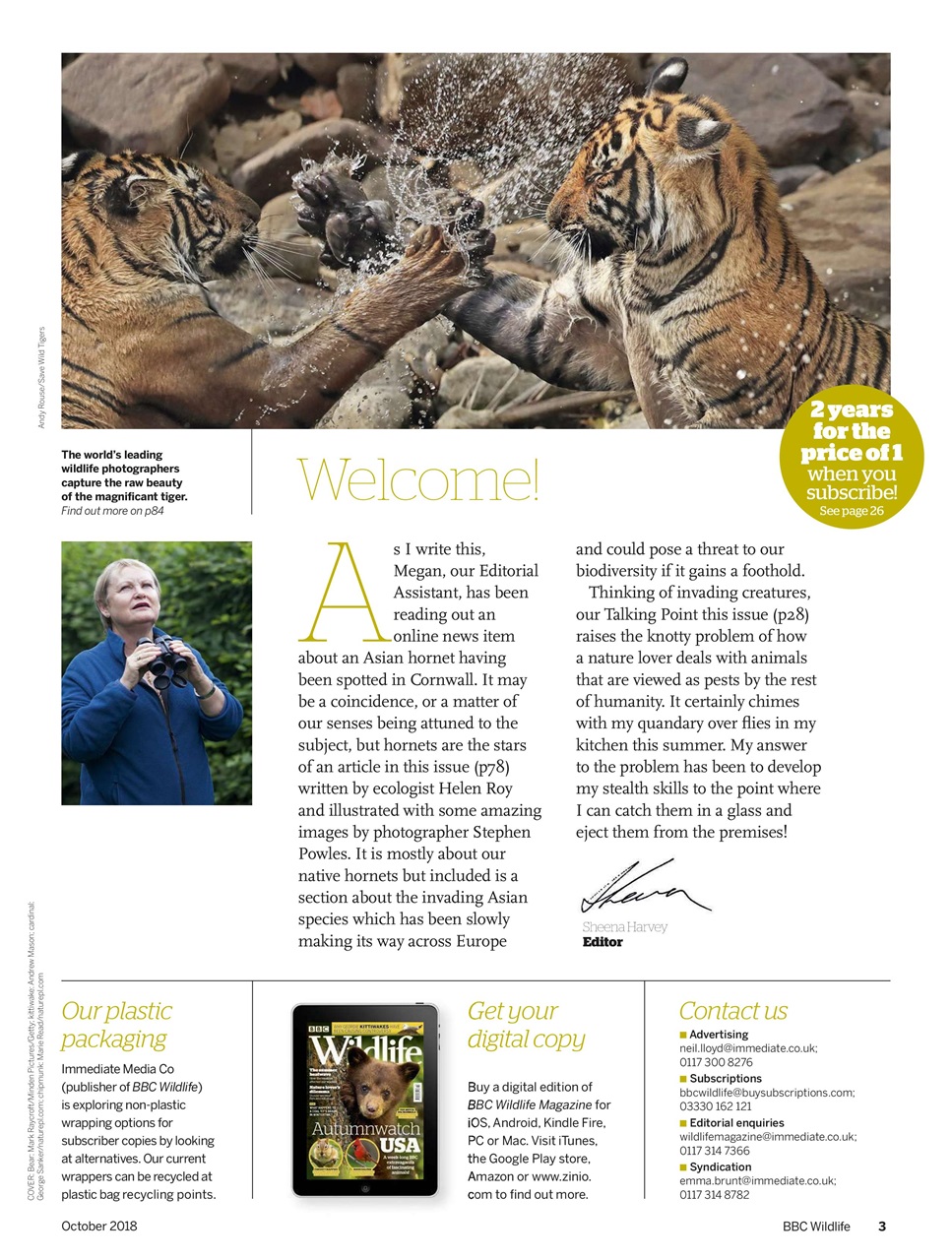 BBC Wildlife Magazine Preview Pages