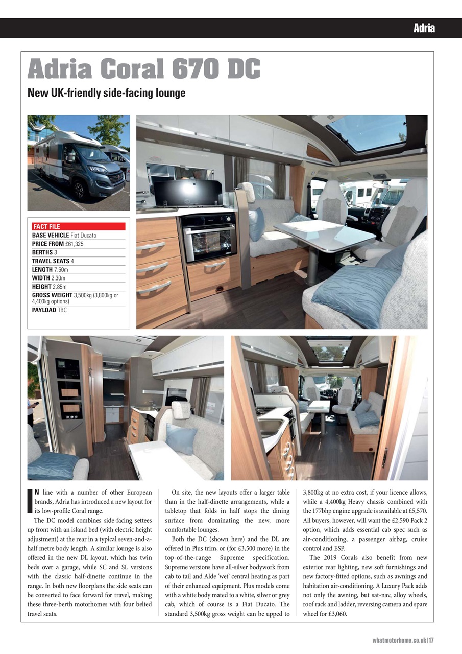 What Motorhome magazine Preview Pages