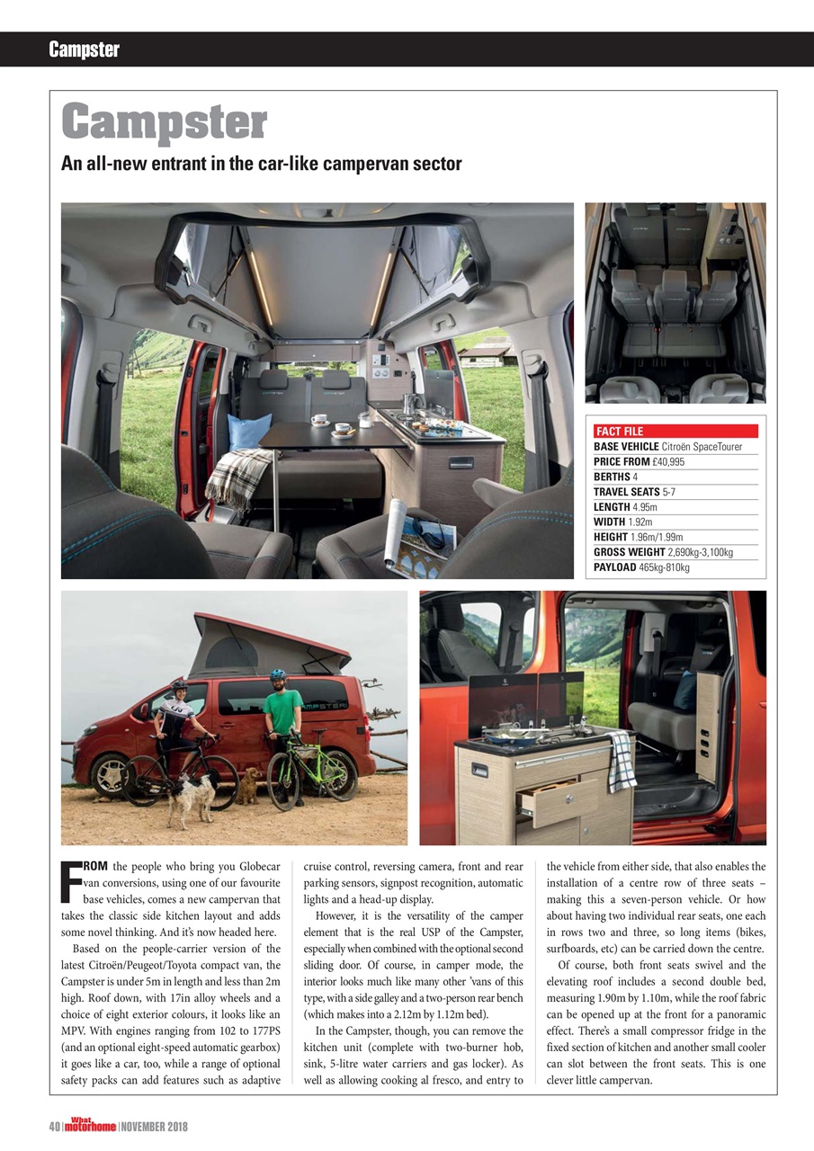 What Motorhome magazine Preview Pages