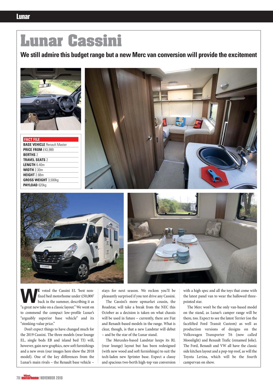 What Motorhome magazine Preview Pages