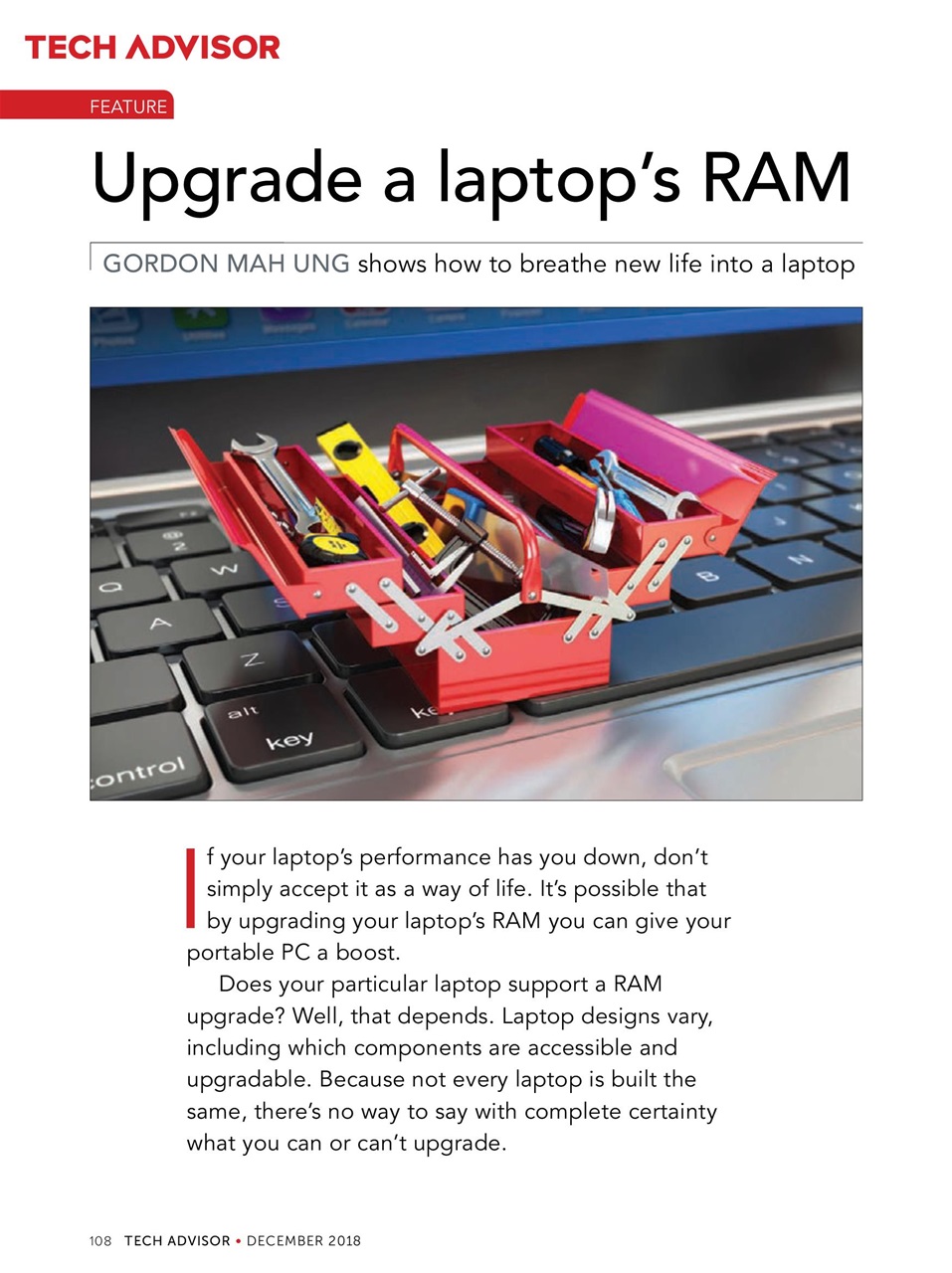 Tech Advisor Preview Pages