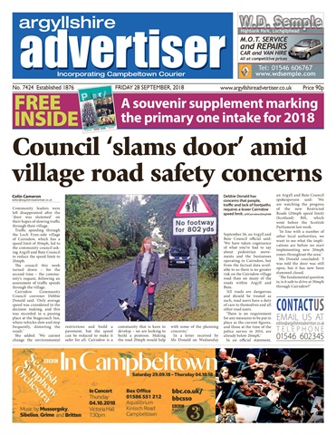 Argyllshire Advertiser issue 28 September 2018