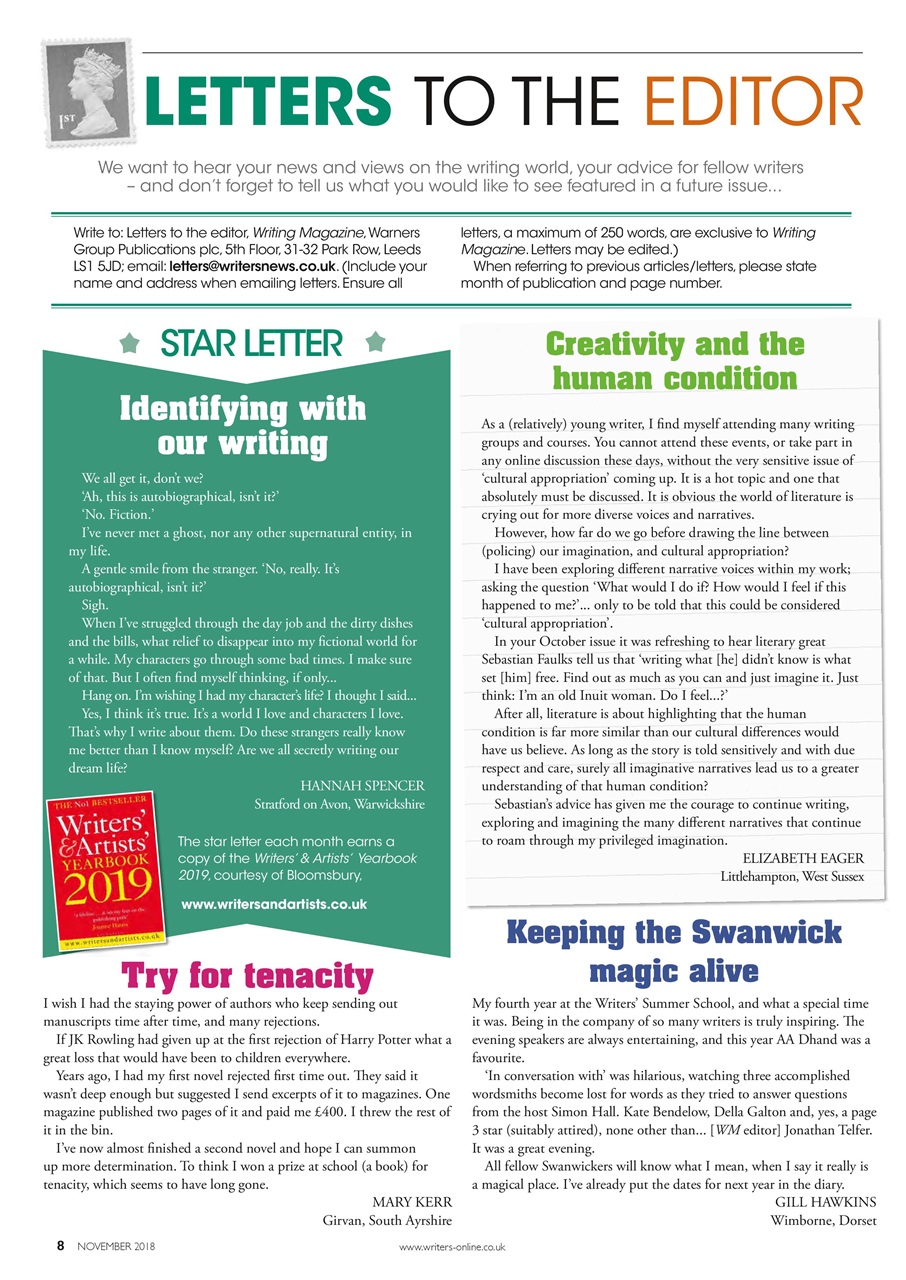 Writing Magazine Preview Pages