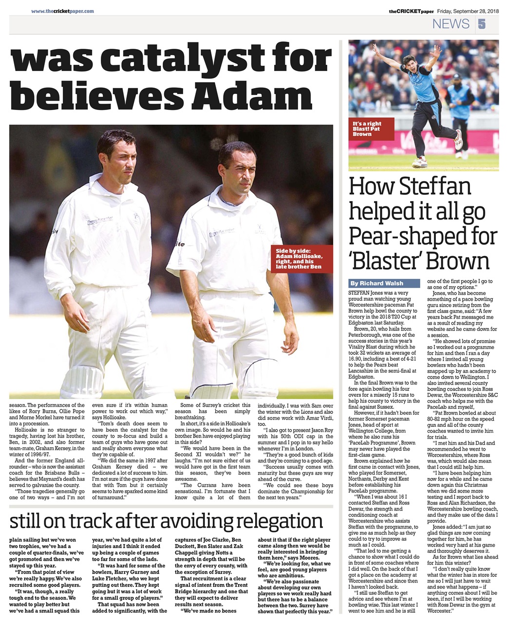 The Cricket Paper Preview Pages