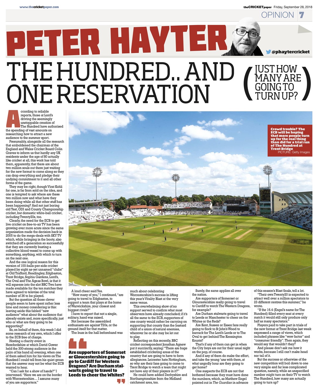 The Cricket Paper Preview Pages