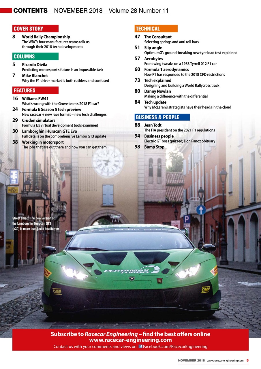 Racecar Engineering Preview Pages