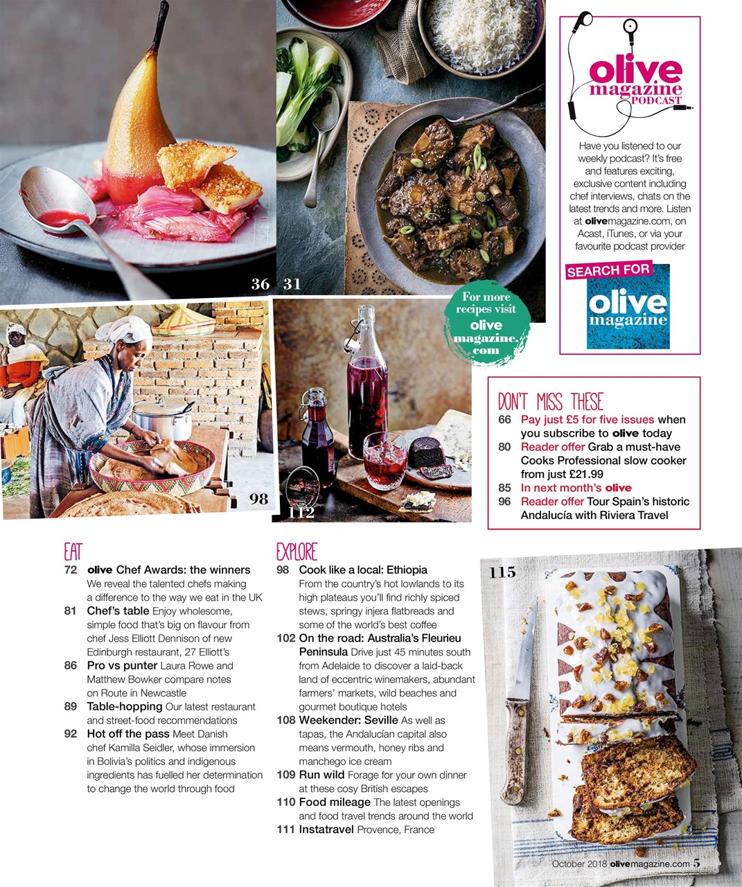 Olive Magazine Preview Pages