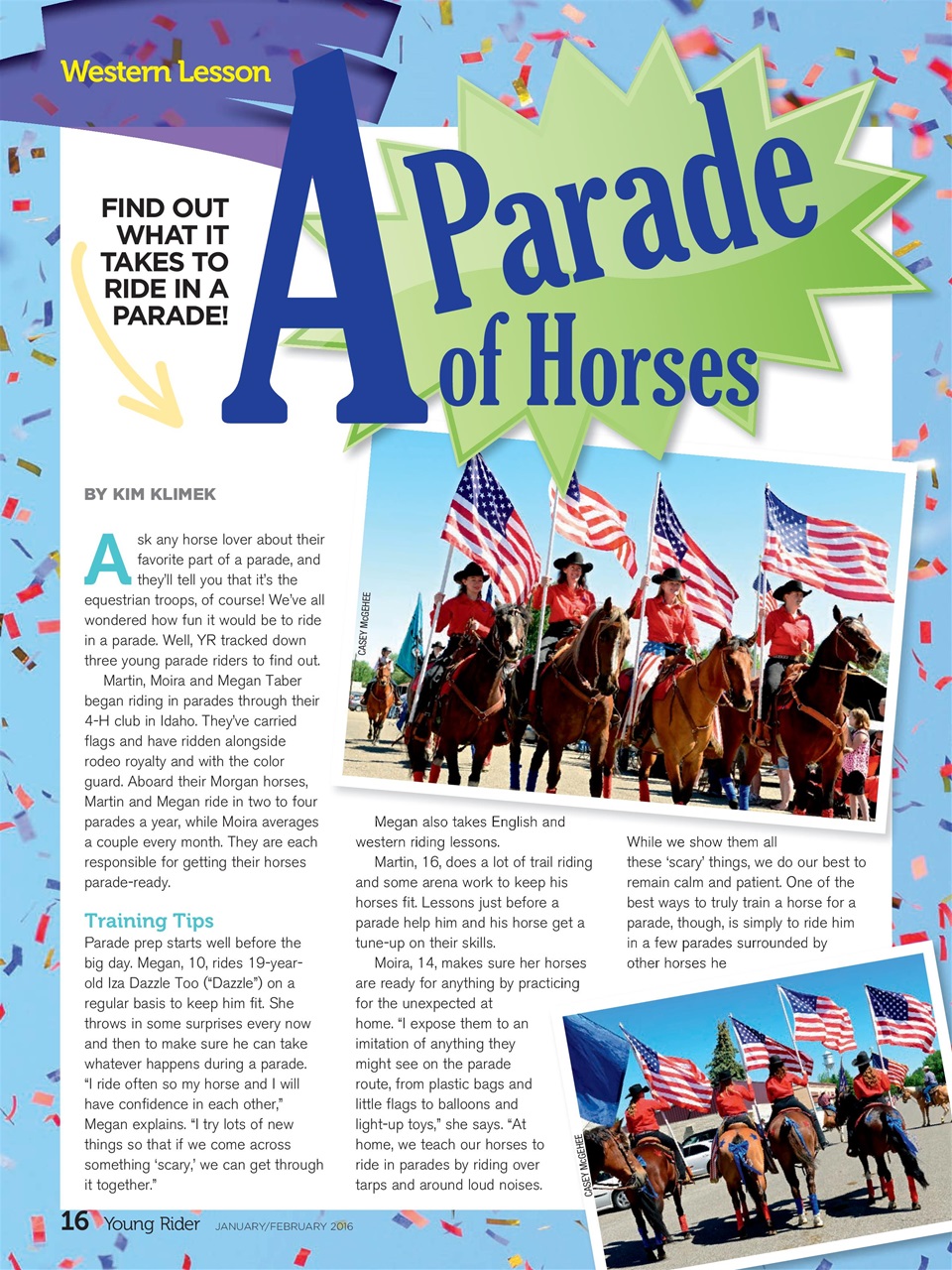 Young Rider Magazine Preview Pages