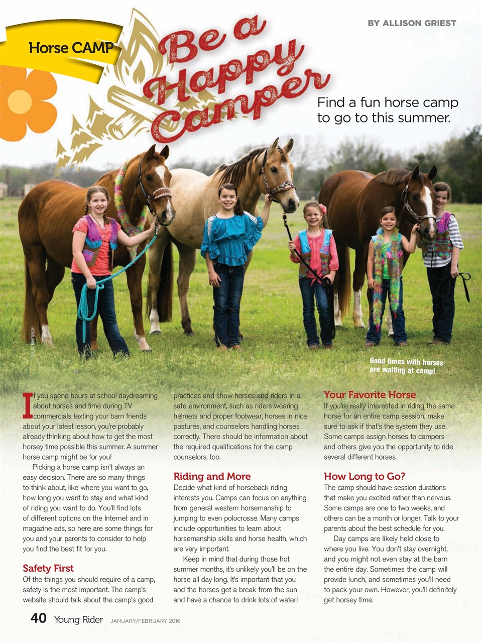 Young Rider Magazine Preview Pages