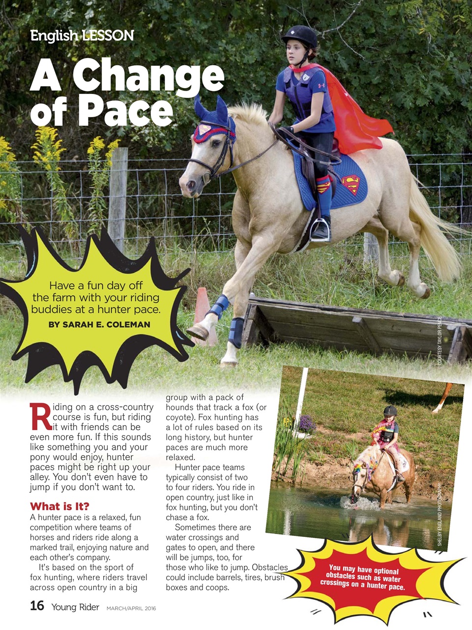Young Rider Magazine Preview Pages