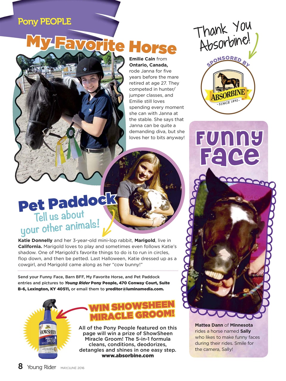 Young Rider Magazine Preview Pages