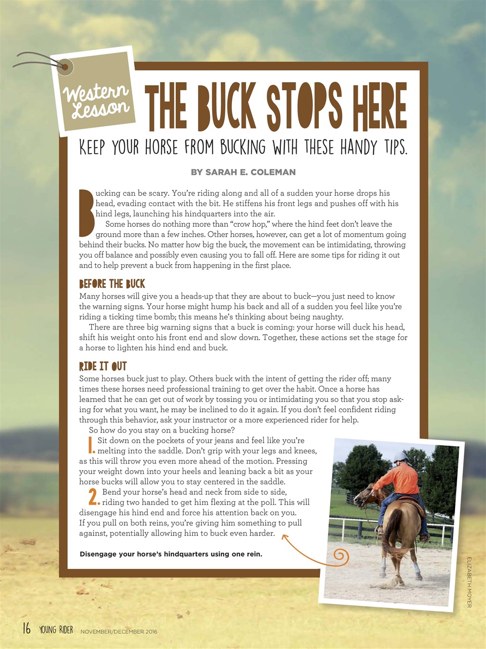 Young Rider Magazine Preview Pages