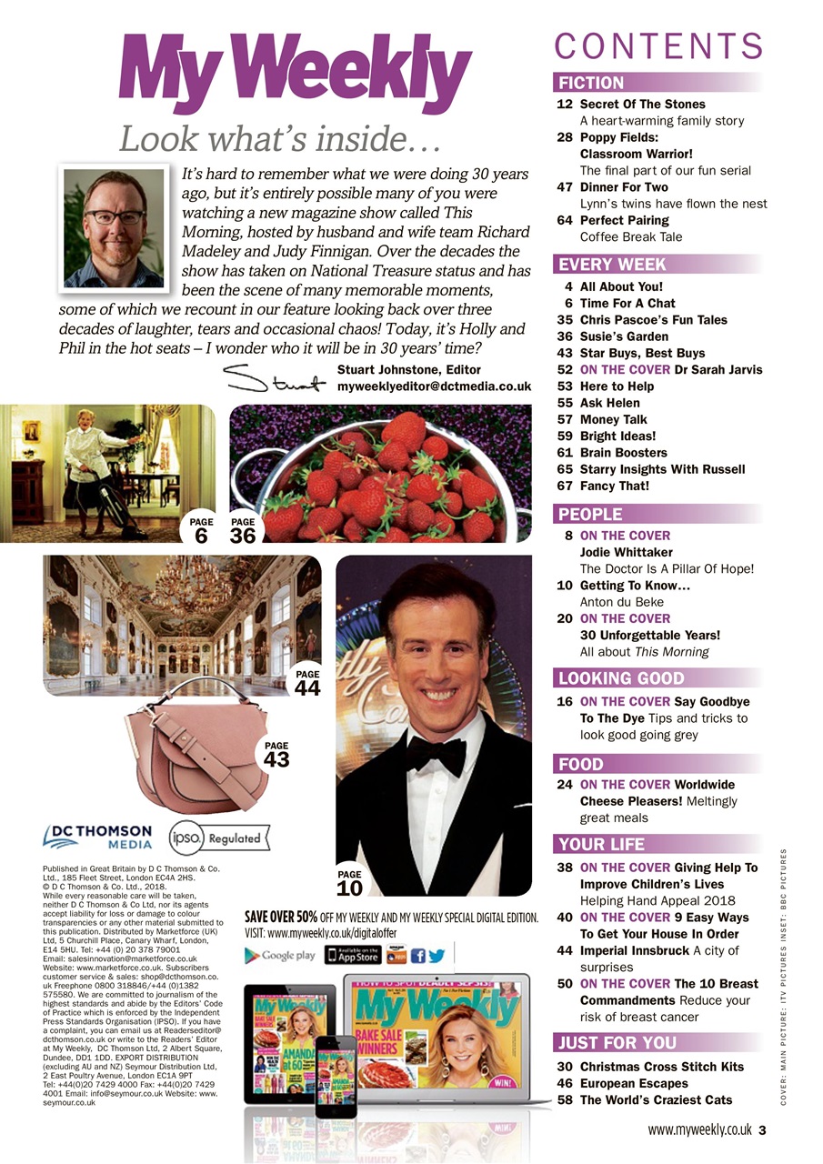 My Weekly Preview Pages