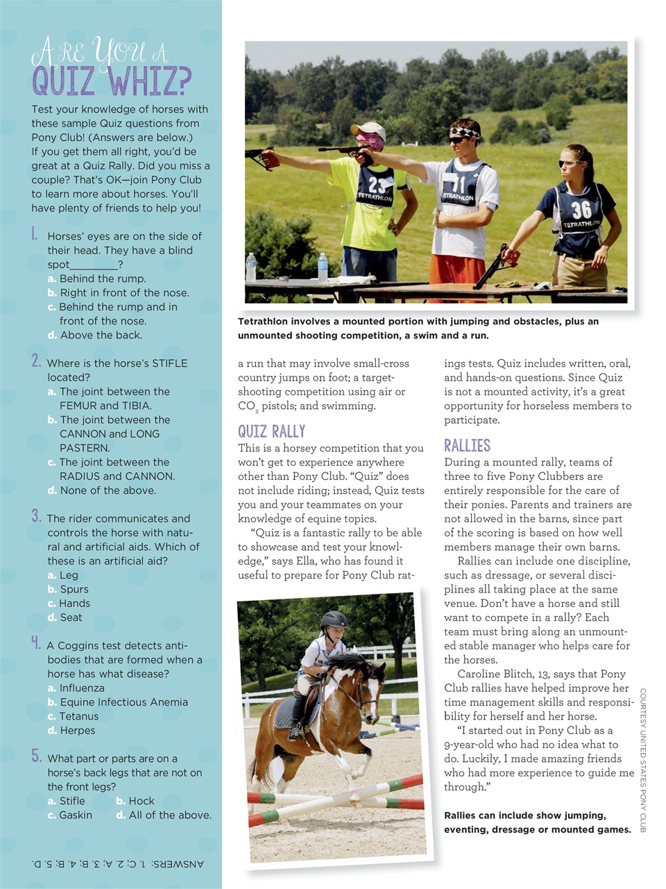 Young Rider Magazine Preview Pages