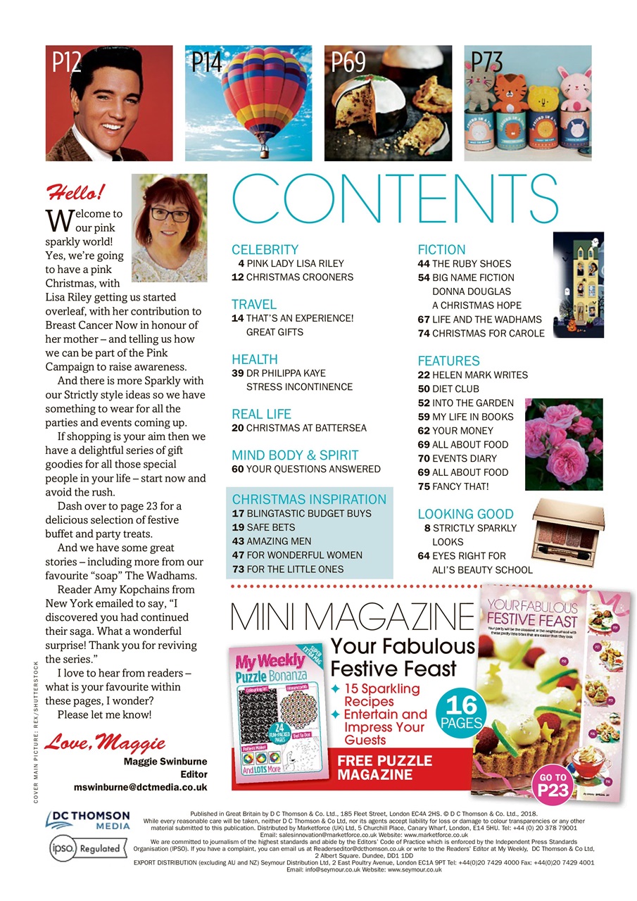 My Weekly Special Preview Pages