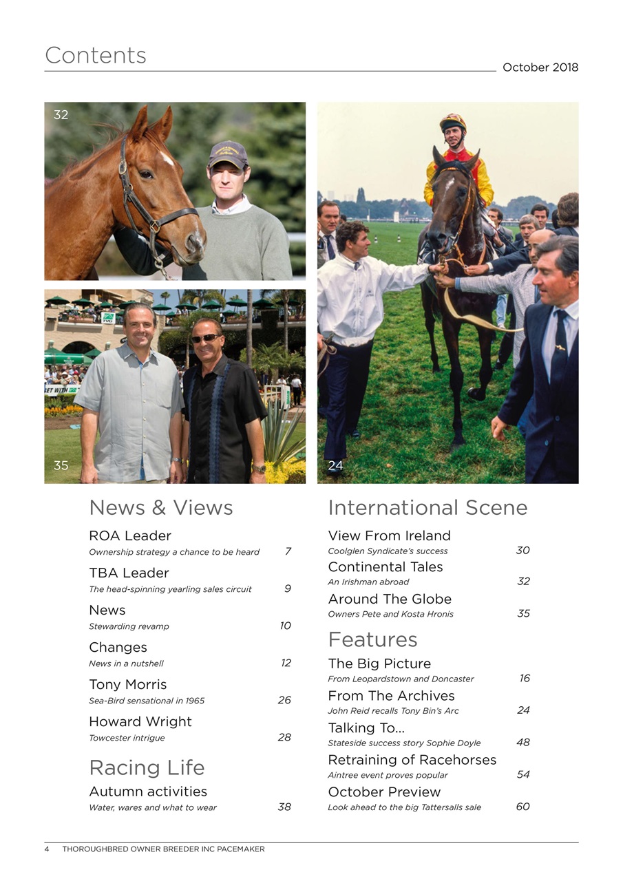 The Owner Breeder Preview Pages