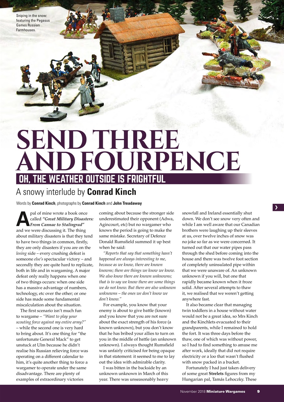 Miniature Wargames Preview Pages