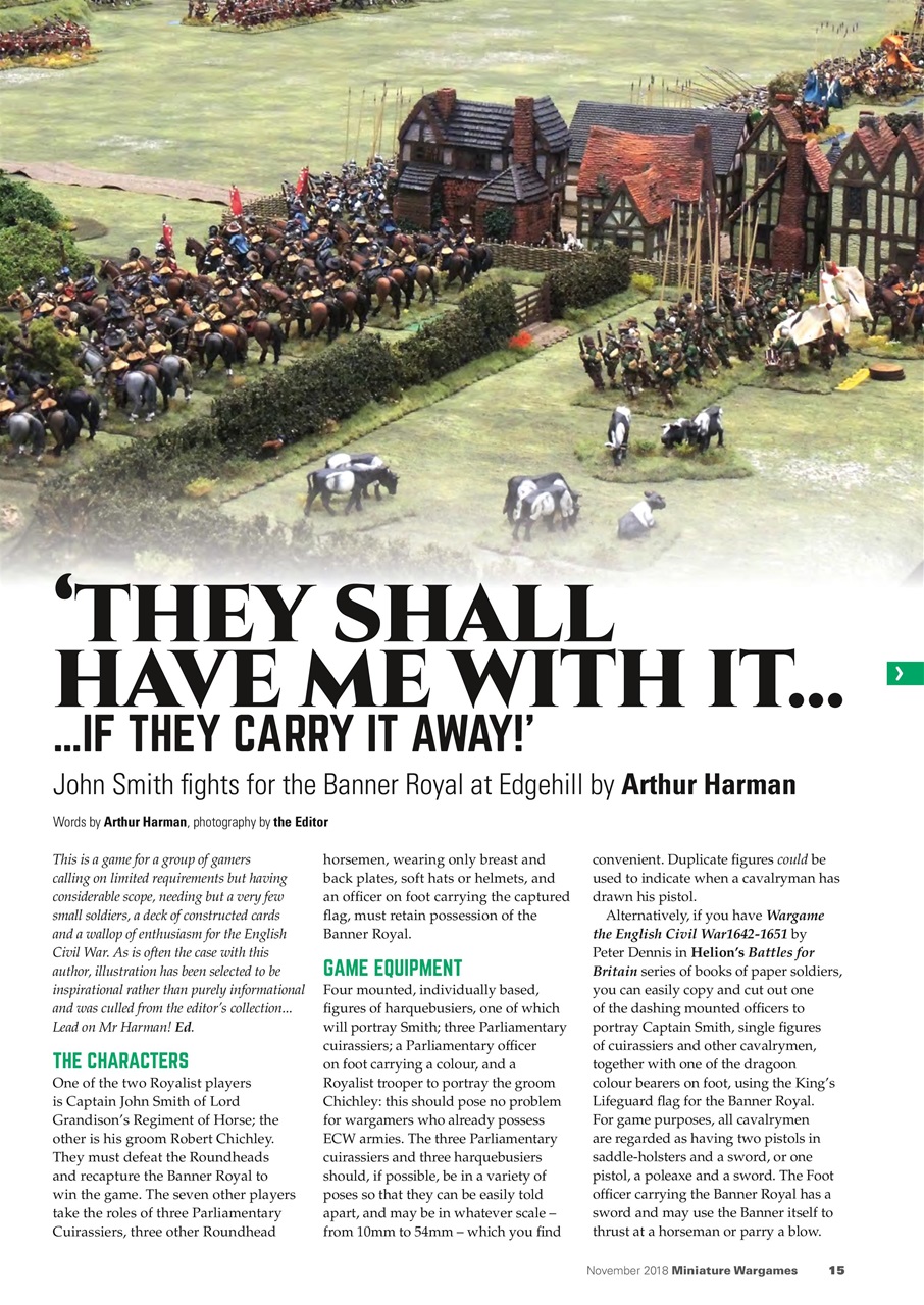 Miniature Wargames Preview Pages