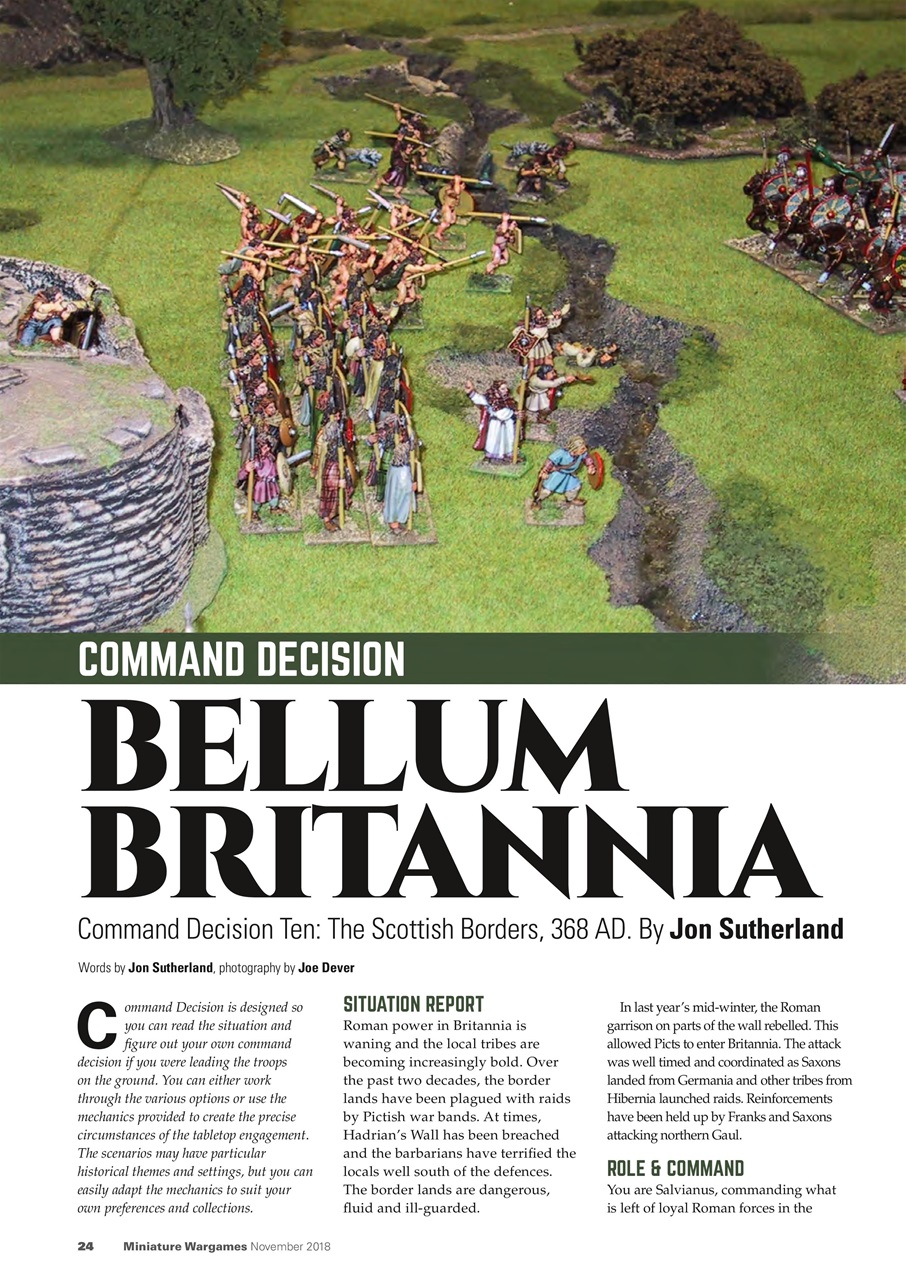 Miniature Wargames Preview Pages