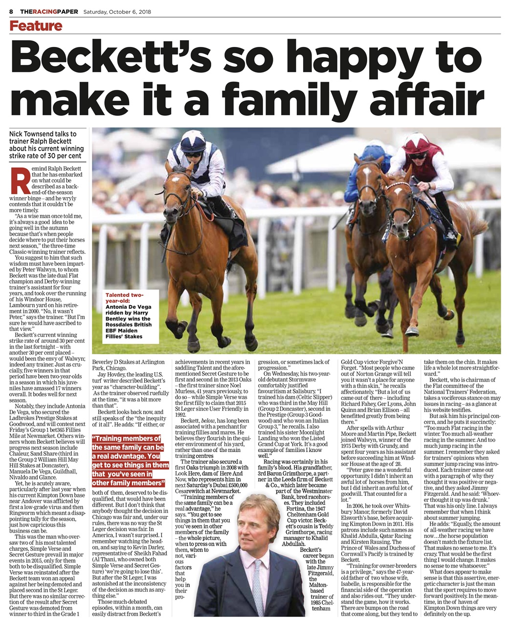 The Racing Paper Preview Pages