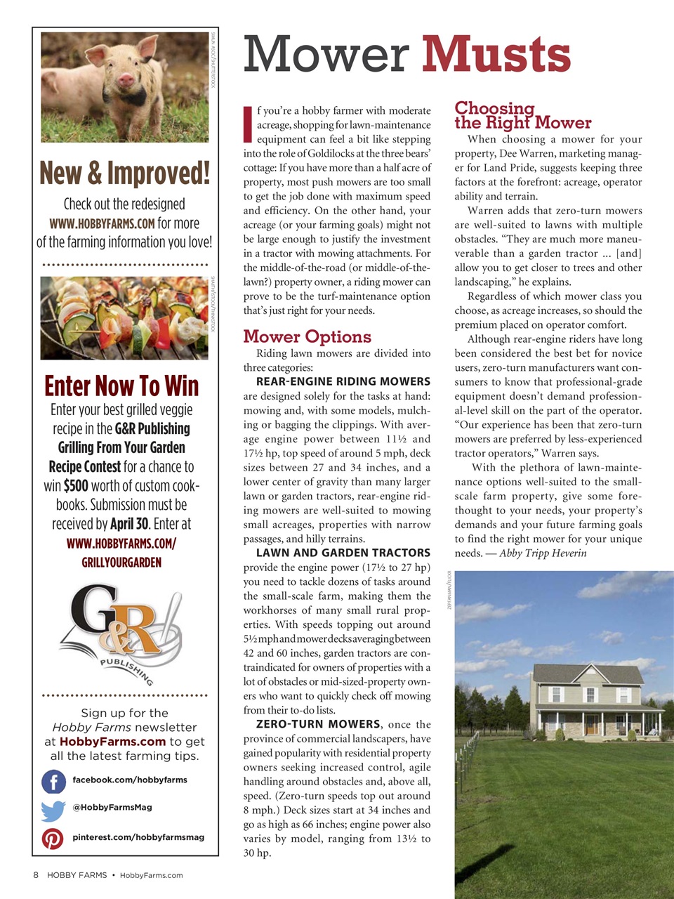 Hobby Farms Magazine Preview Pages