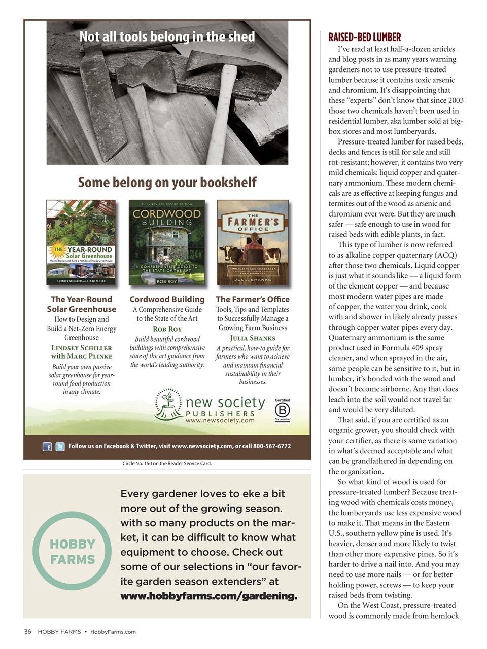 Hobby Farms Magazine Preview Pages