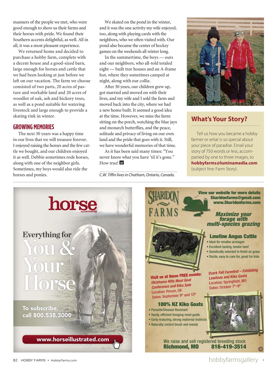 Hobby Farms Magazine Preview Pages