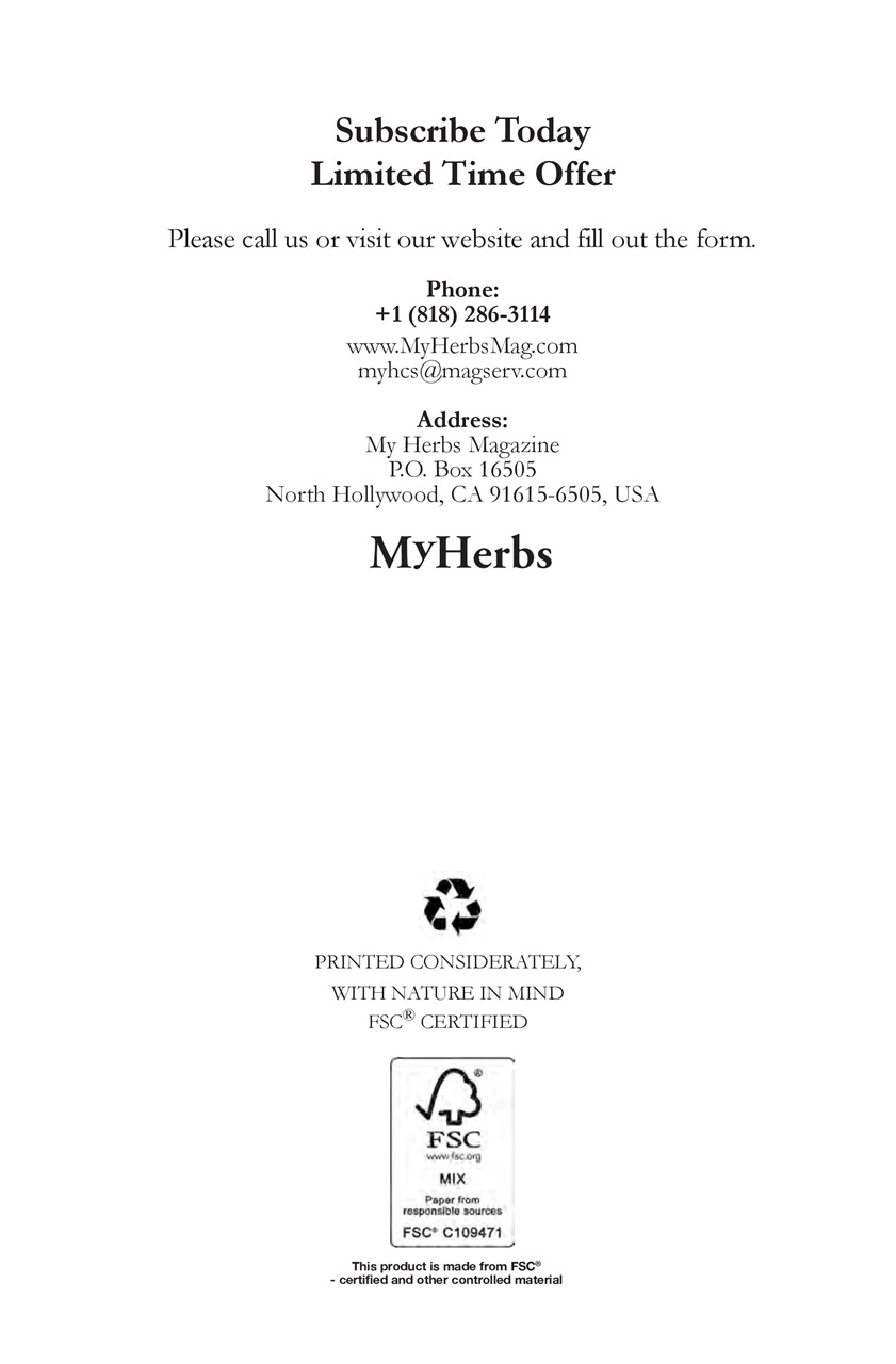 My Herbs Magazine Preview Pages