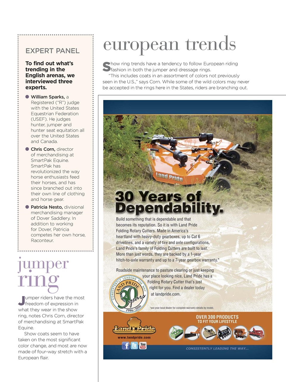 Horse Illustrated Magazine Preview Pages