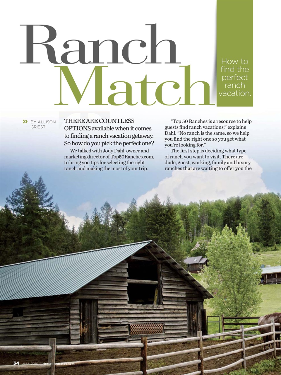 Horse Illustrated Magazine Preview Pages