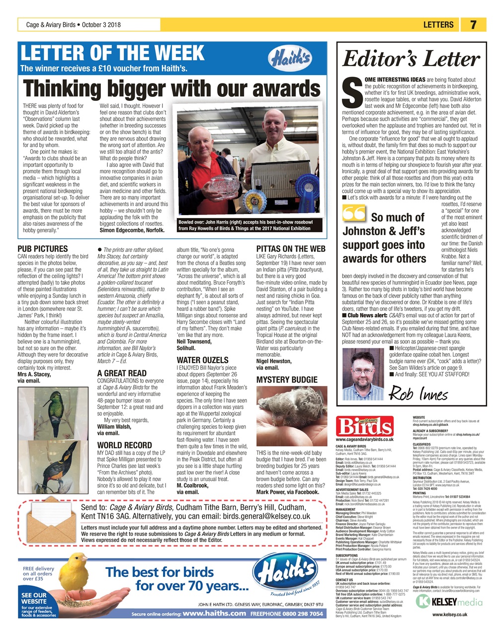 Cage & Aviary Birds Preview Pages