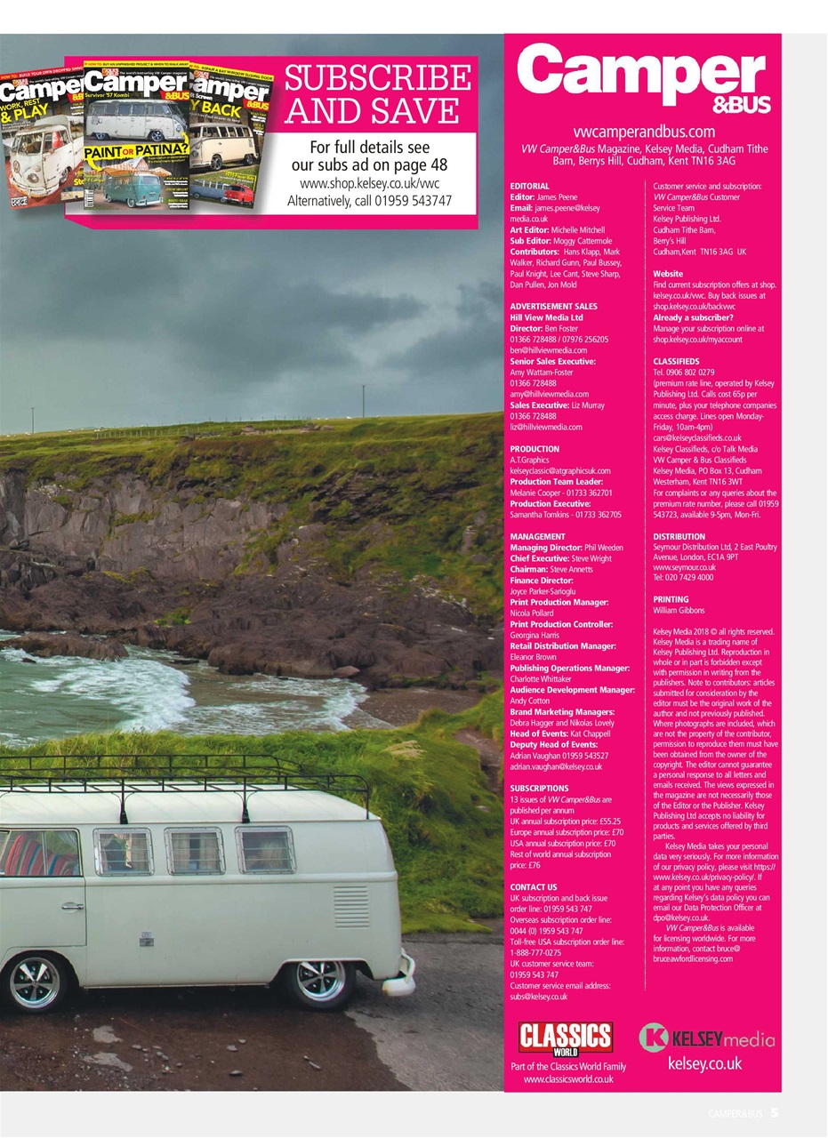 VW Camper Preview Pages