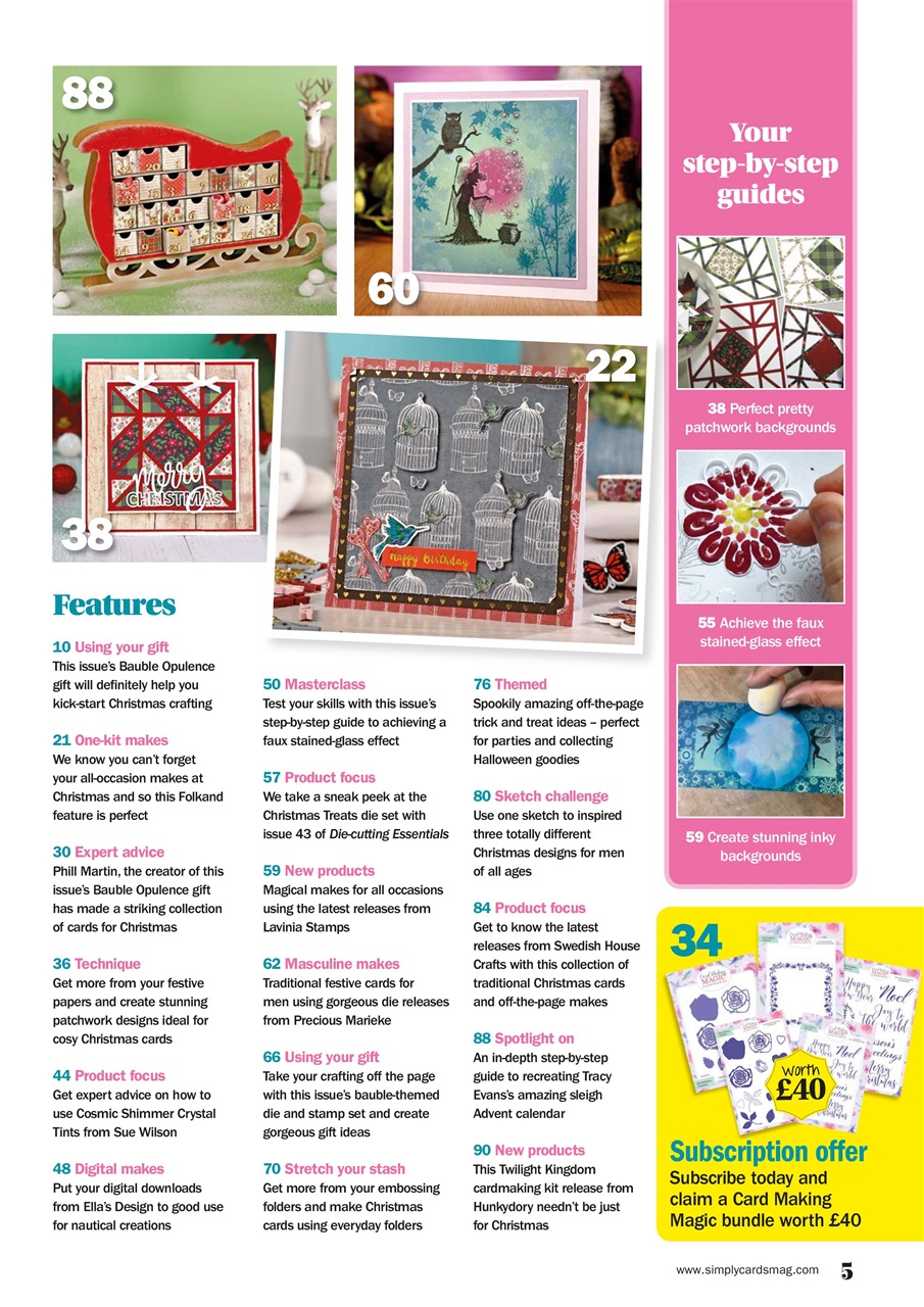 Simply Cards & Papercraft Preview Pages