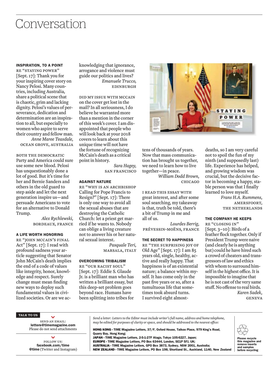 TIME Magazine Europe Preview Pages