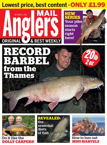 Anglers Mail issue 2nd October 2018