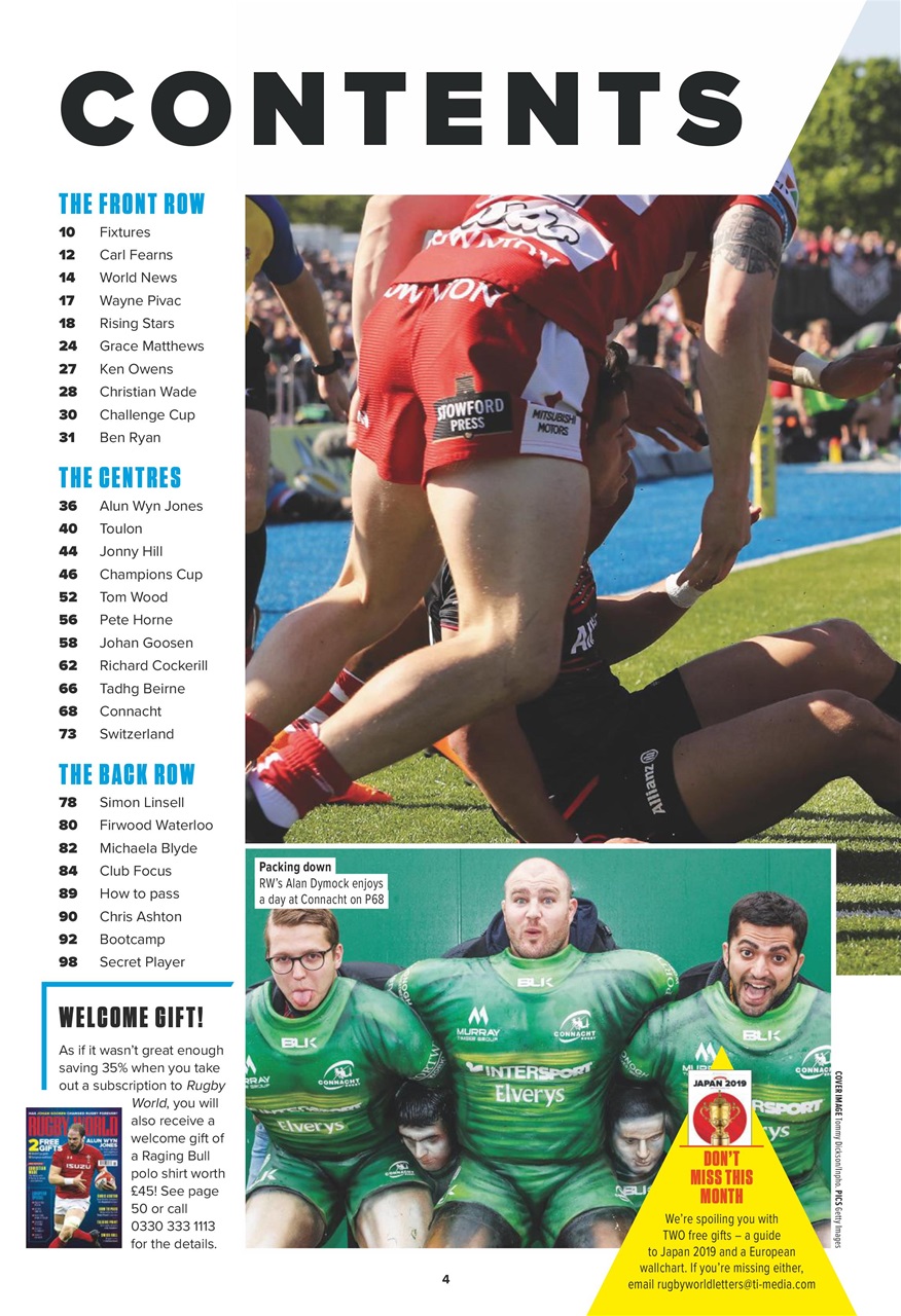 Rugby World Preview Pages