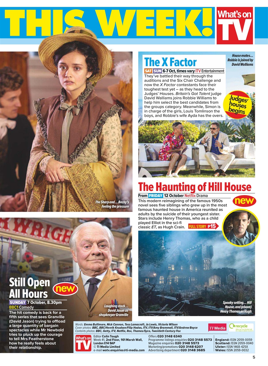 What's on TV Preview Pages