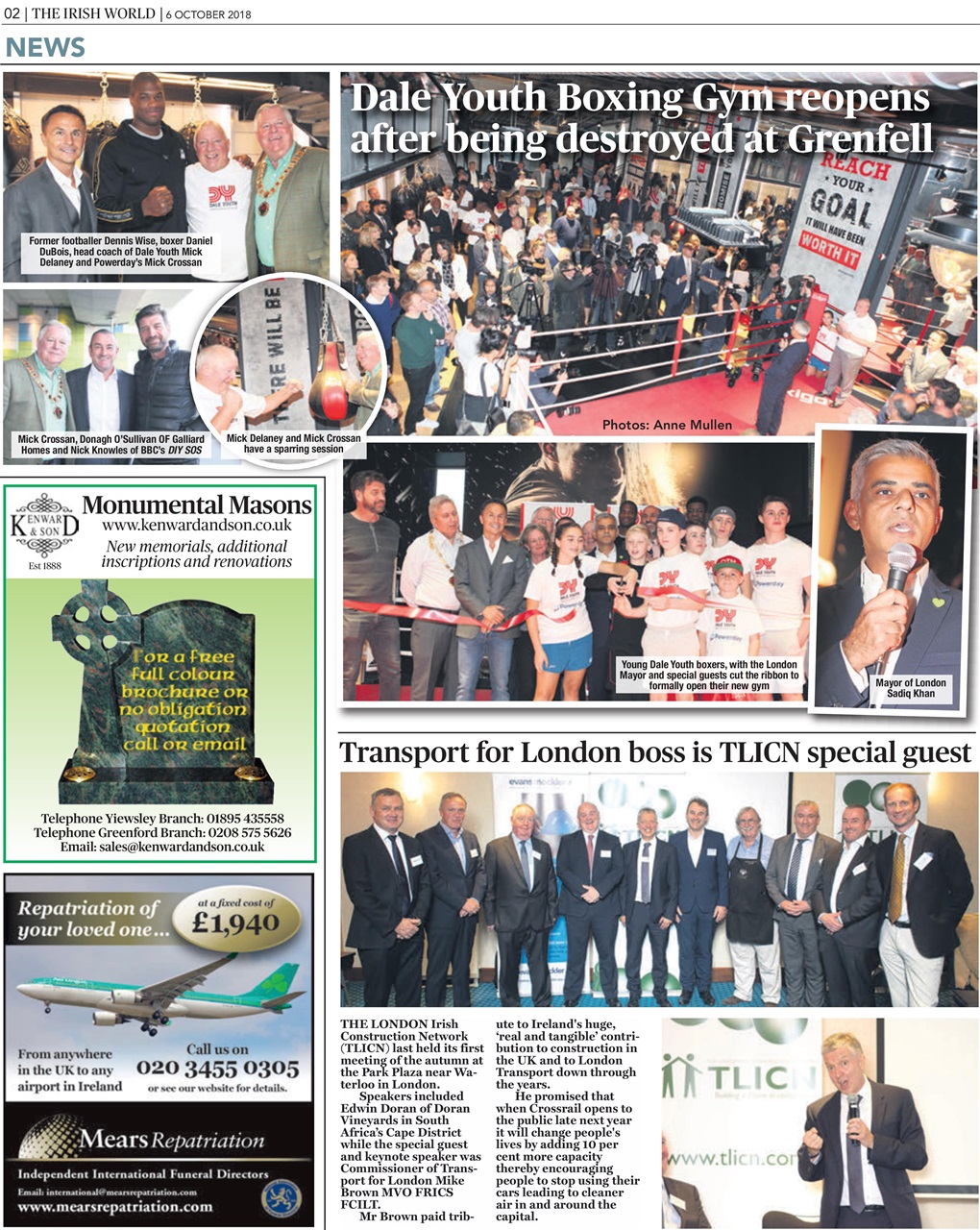 Irish World Preview Pages