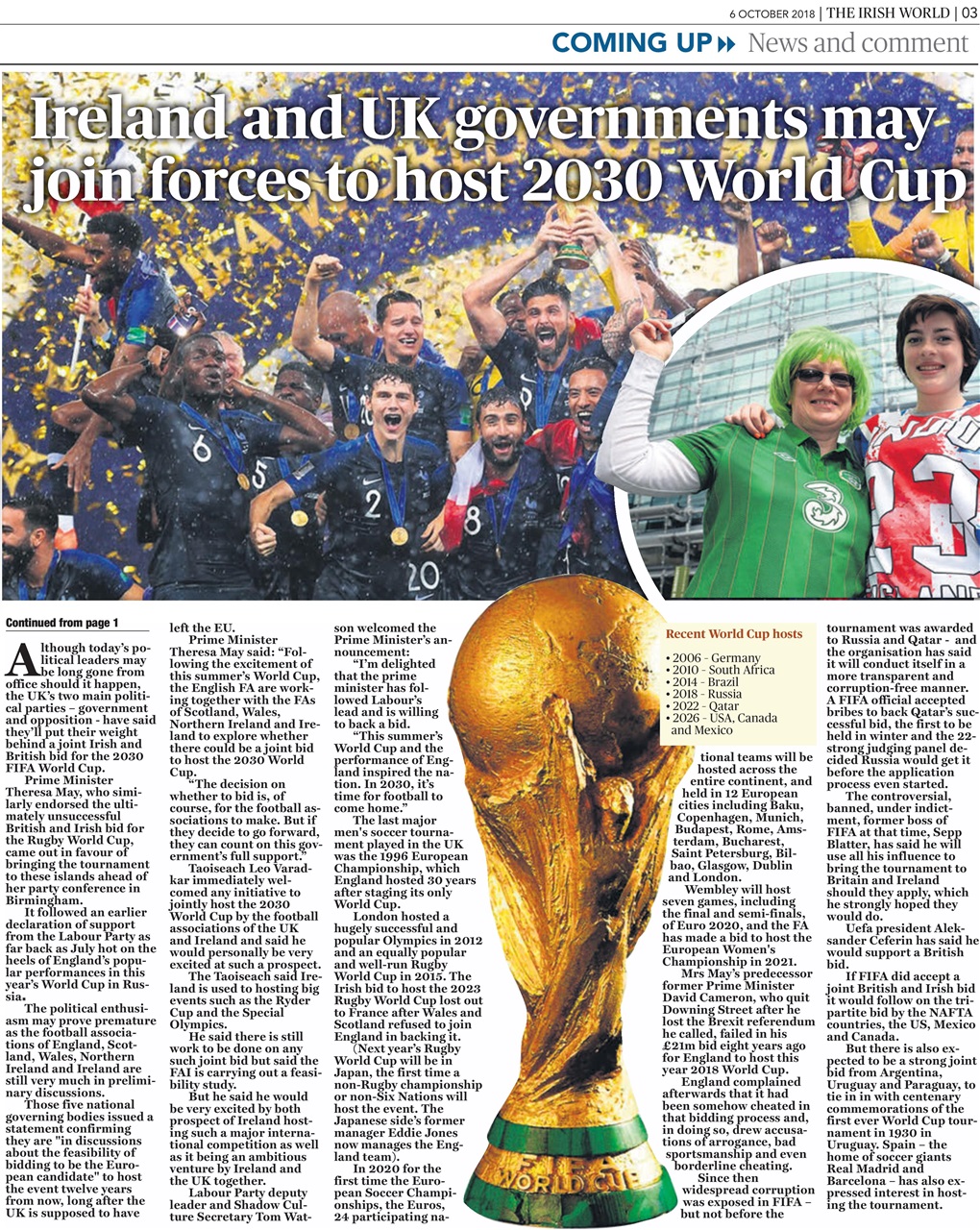 Irish World Preview Pages