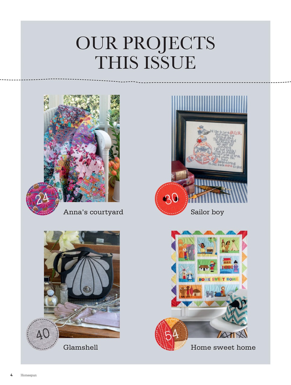 Homespun Preview Pages