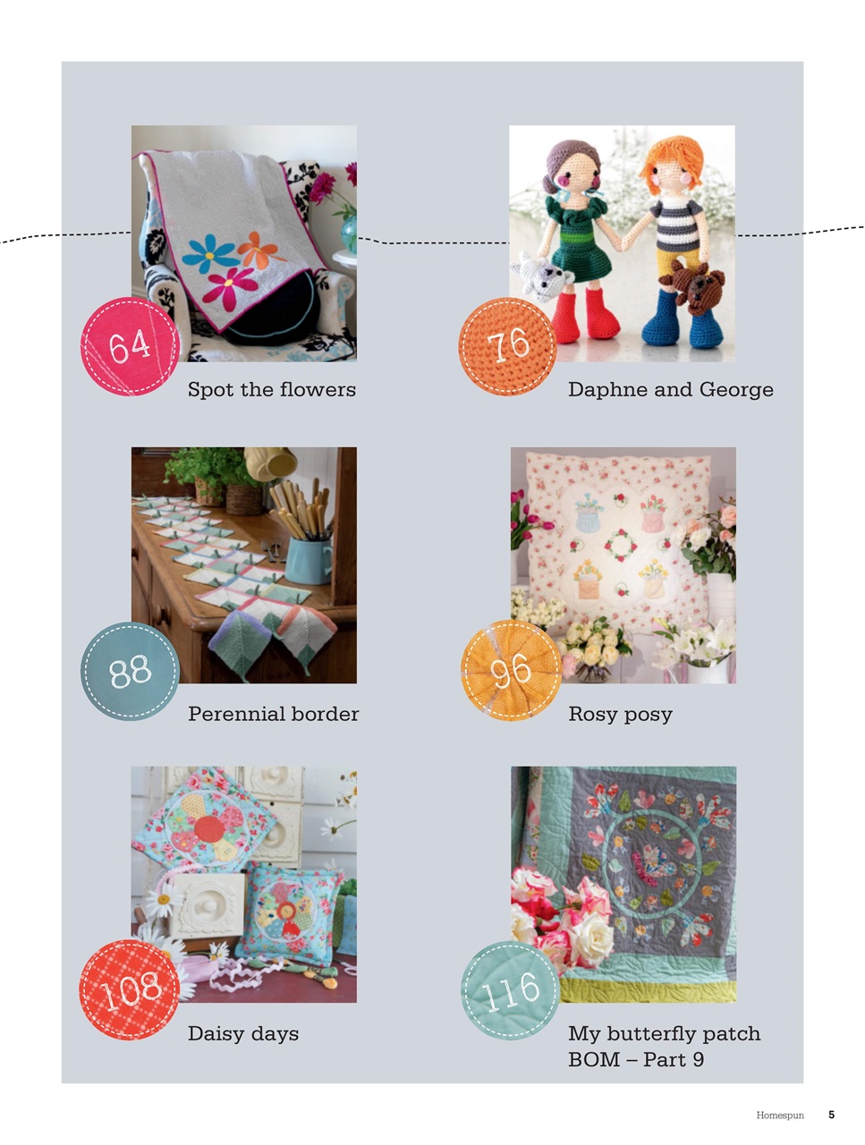 Homespun Preview Pages