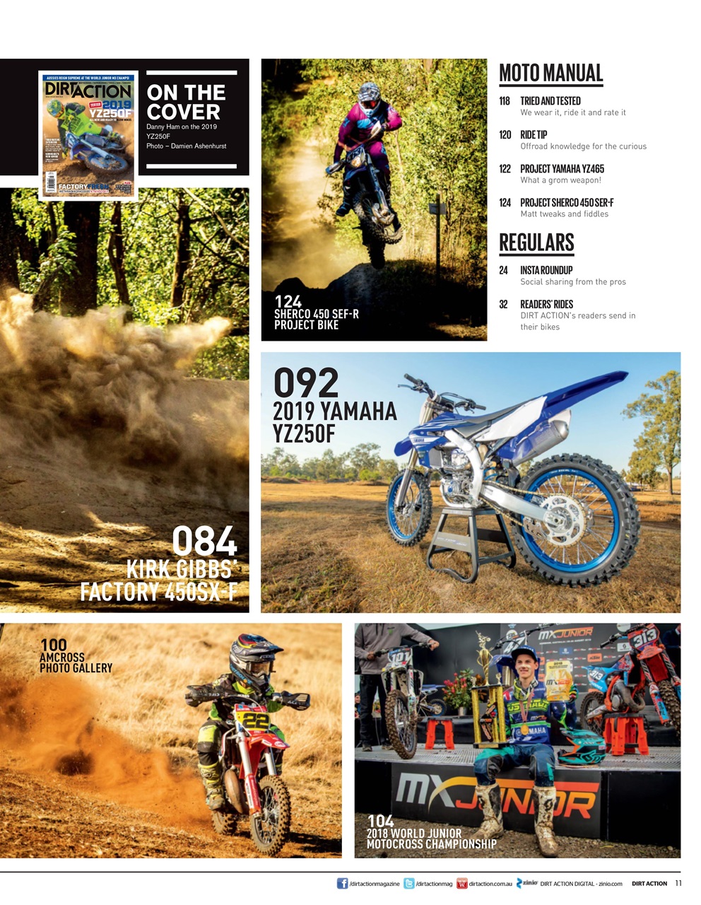 Dirt Action Preview Pages
