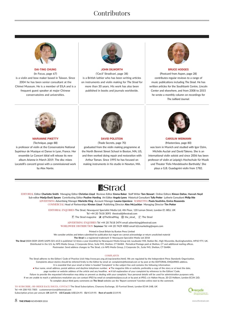 The Strad Preview Pages