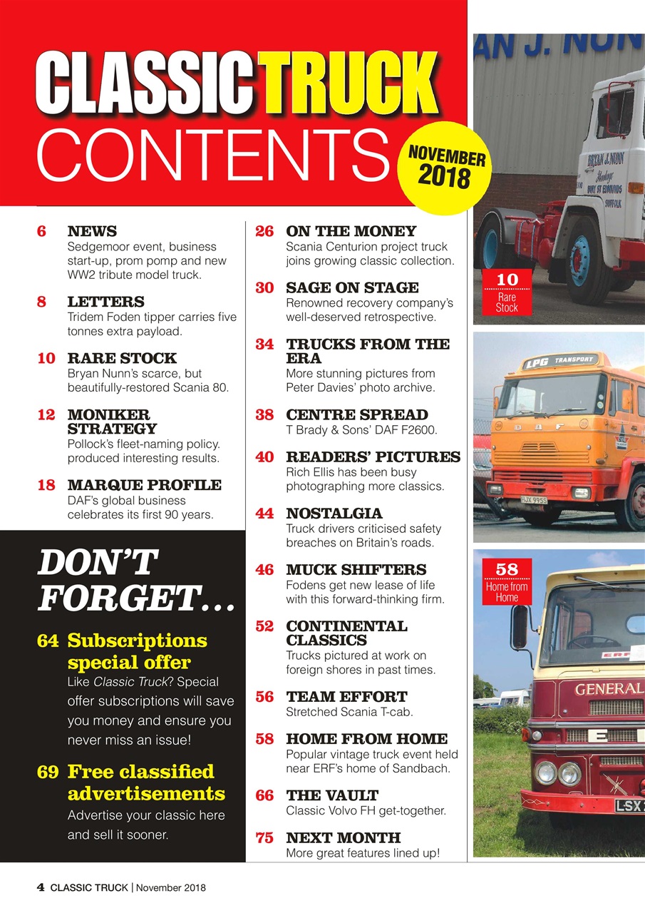 Classic Truck (OLD) Preview Pages
