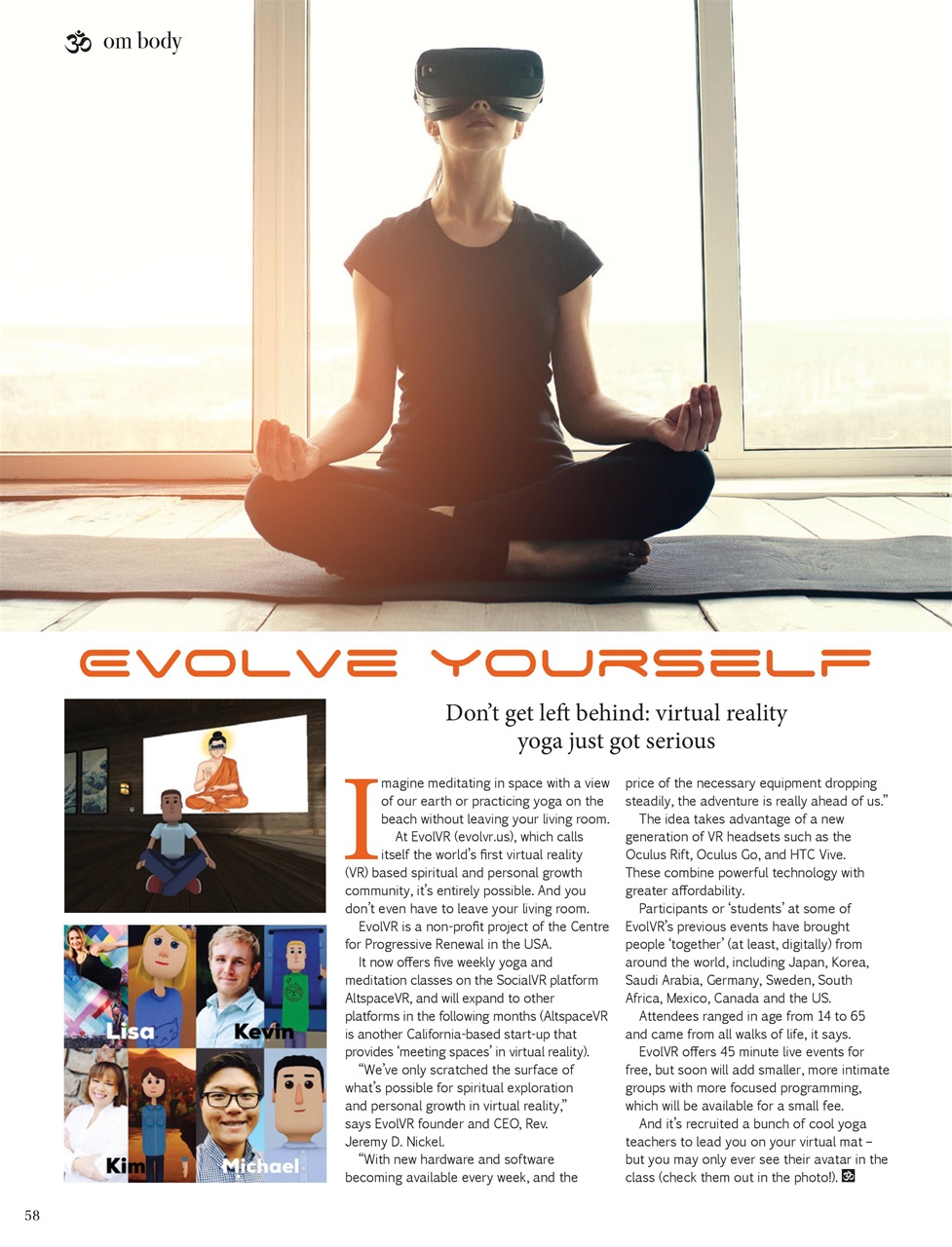 OM Yoga Magazine Preview Pages